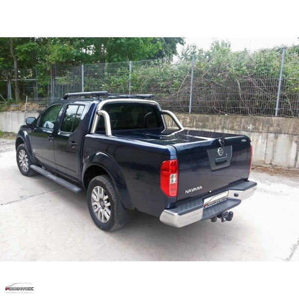 NISSAN NAVARA D40 D-CAB LONGBED TOPUP COVER  MIT STYLING BAR