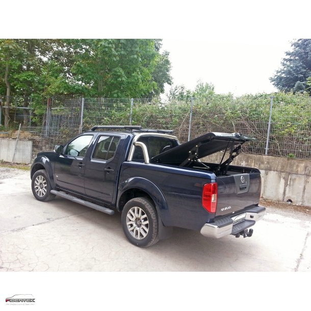 NISSAN NAVARA D40 D-CAB LONGBED TOPUP COVER  MIT STYLING BAR